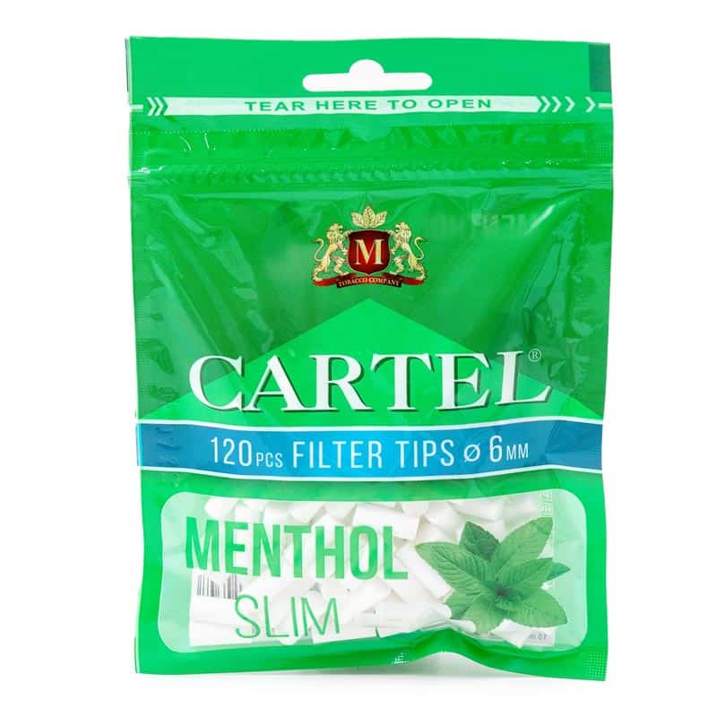 Filtre CARTEL 6mm Slim Menthol (120)