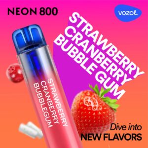VOZOL Neon 800 Strawberry Cranberry Bubblegum